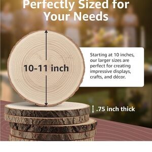 NWOT🔥Natural Wood Slices for Crafts and Decor